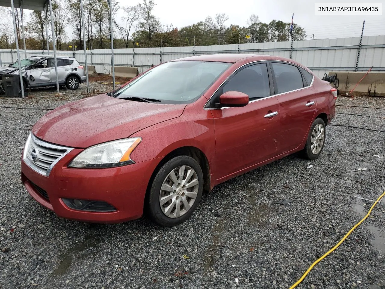 2015 Nissan Sentra S VIN: 3N1AB7AP3FL696435 Lot: 81058214