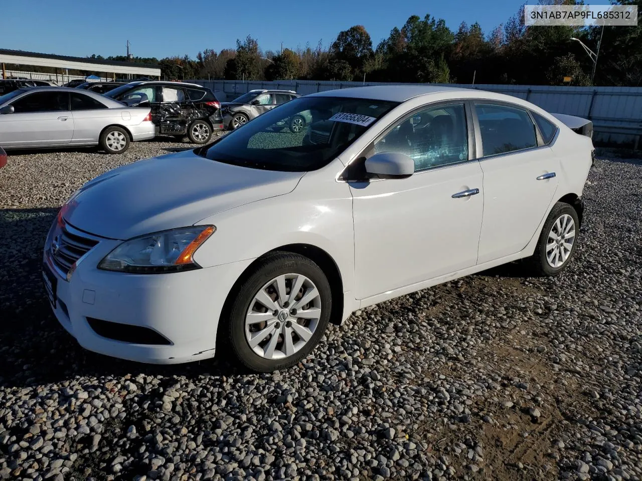 2015 Nissan Sentra S VIN: 3N1AB7AP9FL685312 Lot: 81656304