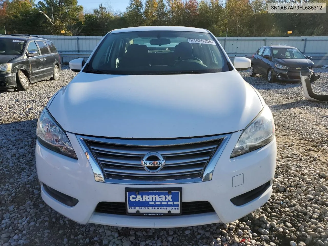 2015 Nissan Sentra S VIN: 3N1AB7AP9FL685312 Lot: 81656304