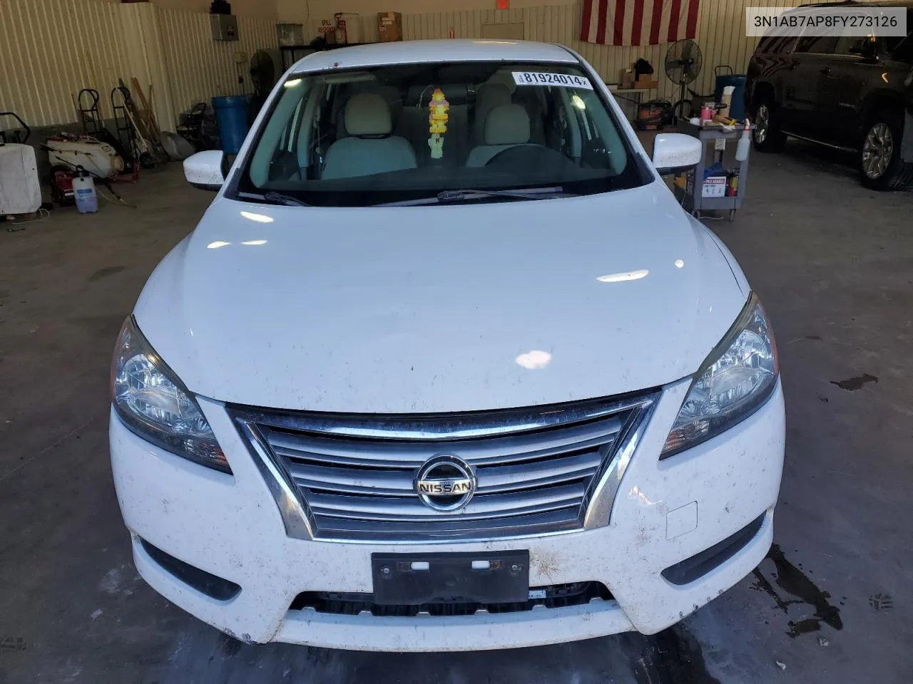 2015 Nissan Sentra S VIN: 3N1AB7AP8FY273126 Lot: 81924014