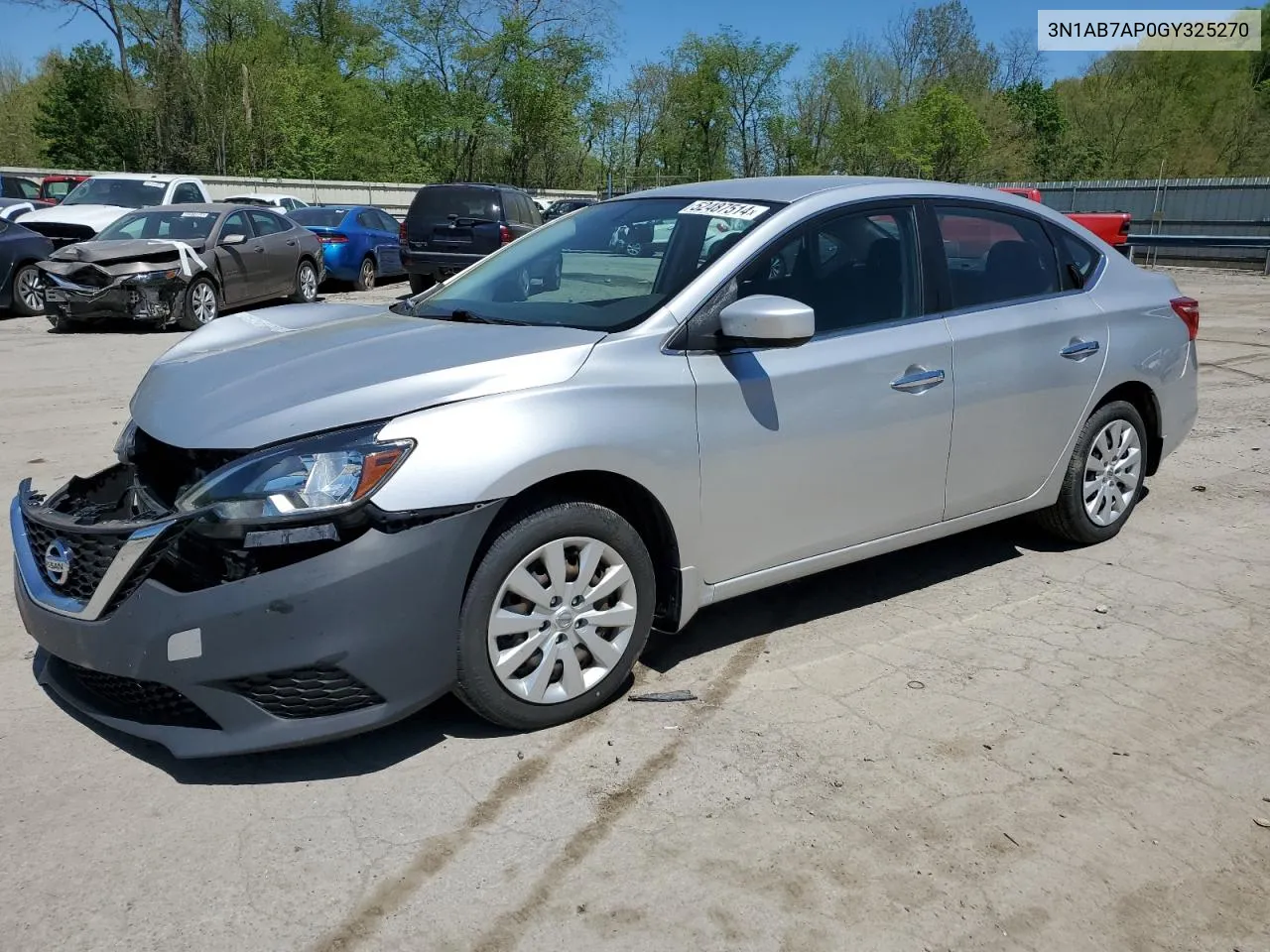 2016 Nissan Sentra S VIN: 3N1AB7AP0GY325270 Lot: 52487514