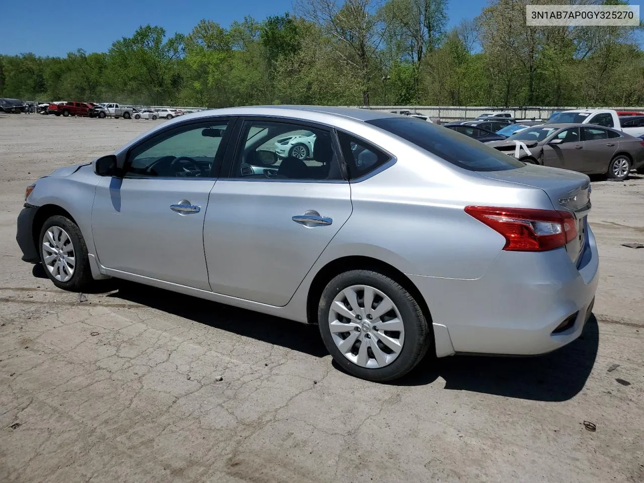 2016 Nissan Sentra S VIN: 3N1AB7AP0GY325270 Lot: 52487514