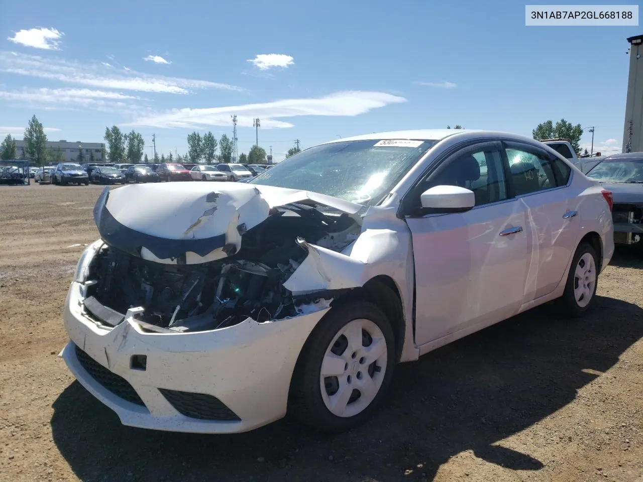 3N1AB7AP2GL668188 2016 Nissan Sentra S