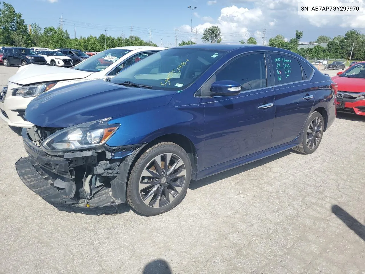 2016 Nissan Sentra S VIN: 3N1AB7AP7GY297970 Lot: 54095484