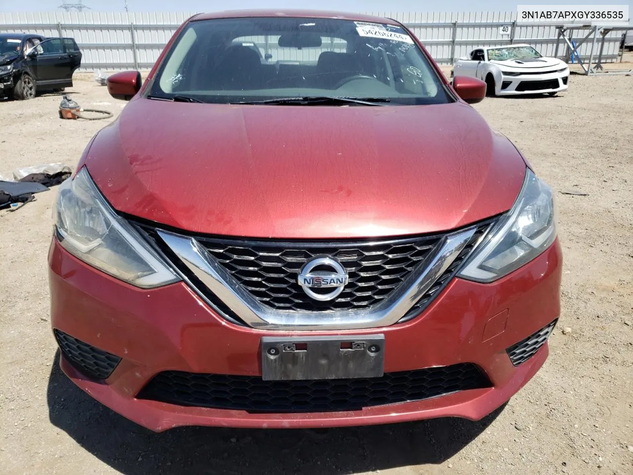 2016 Nissan Sentra S VIN: 3N1AB7APXGY336535 Lot: 54266244