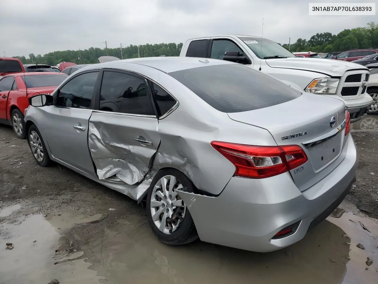 2016 Nissan Sentra S VIN: 3N1AB7AP7GL638393 Lot: 54708054