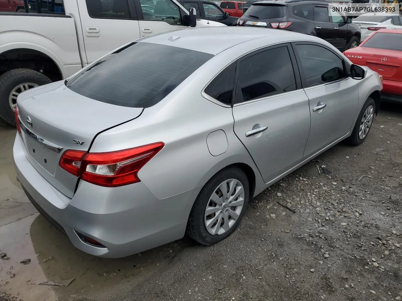 2016 Nissan Sentra S VIN: 3N1AB7AP7GL638393 Lot: 54708054