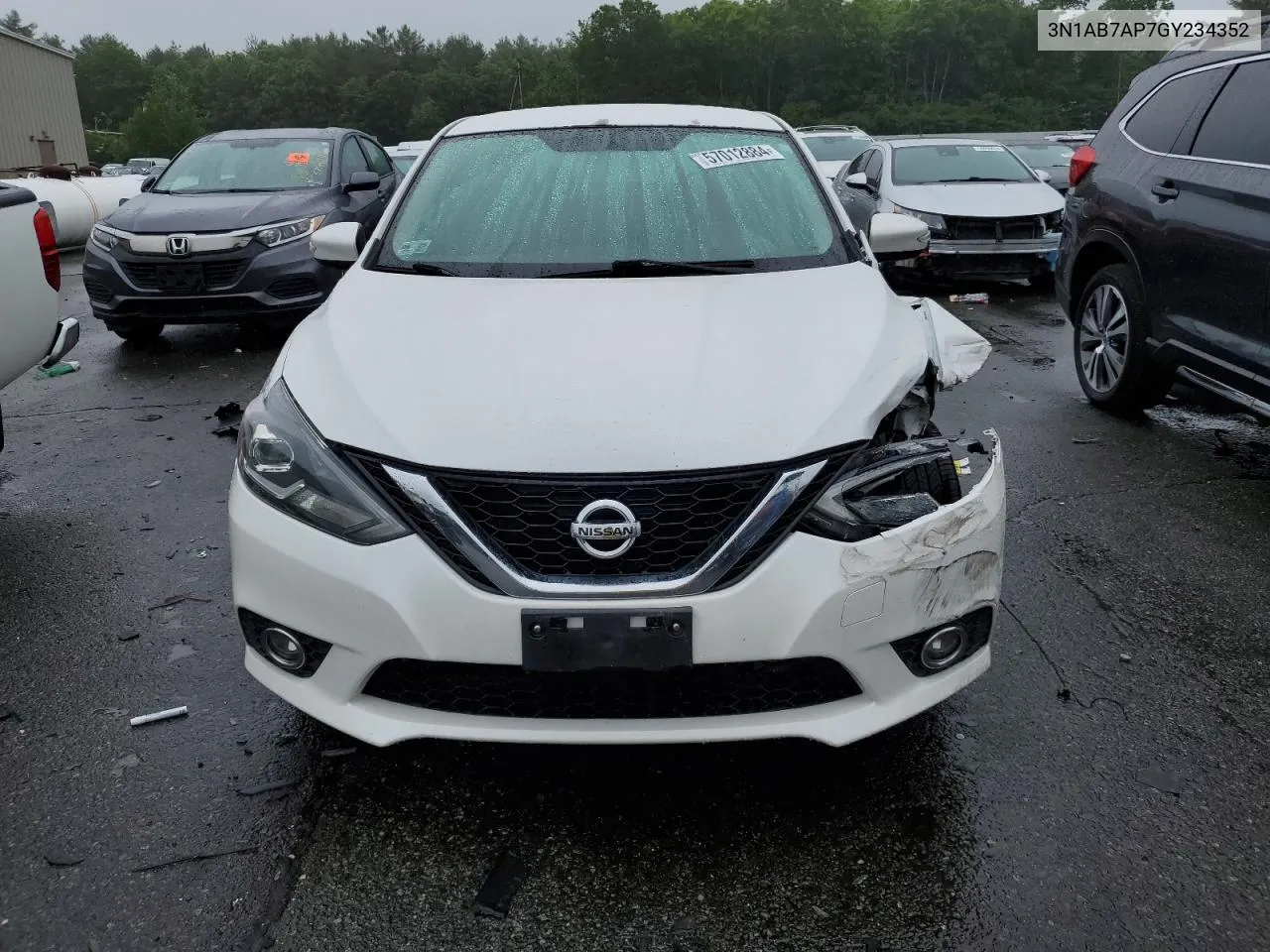 2016 Nissan Sentra S VIN: 3N1AB7AP7GY234352 Lot: 57012884