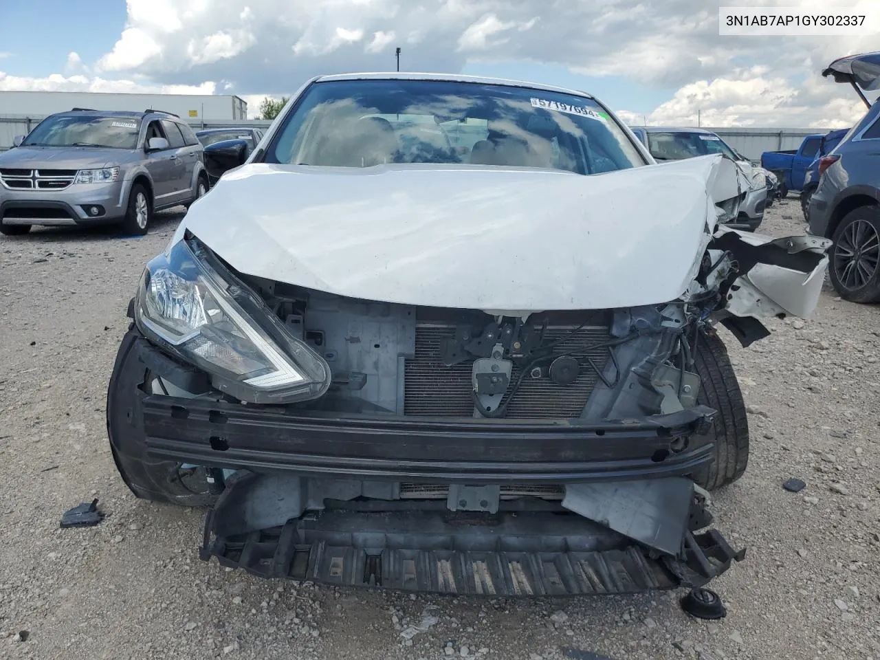 2016 Nissan Sentra S VIN: 3N1AB7AP1GY302337 Lot: 57197694