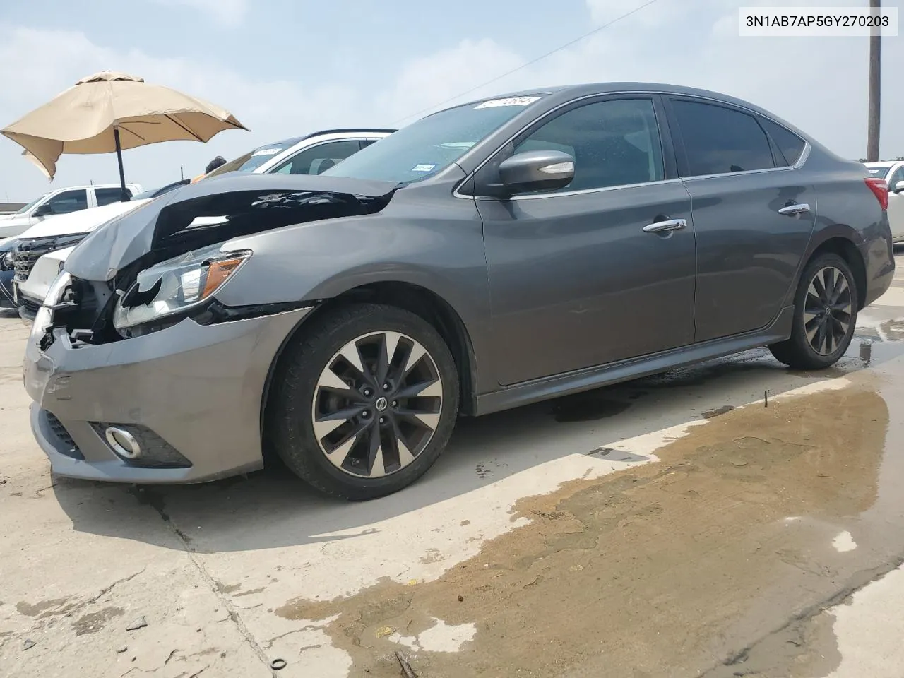 2016 Nissan Sentra S VIN: 3N1AB7AP5GY270203 Lot: 57712654