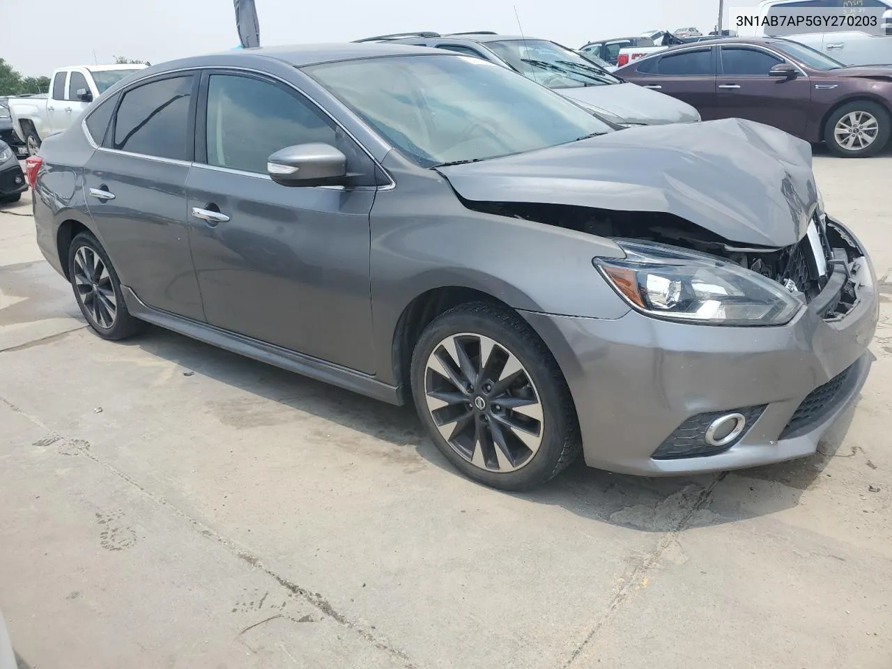 2016 Nissan Sentra S VIN: 3N1AB7AP5GY270203 Lot: 57712654