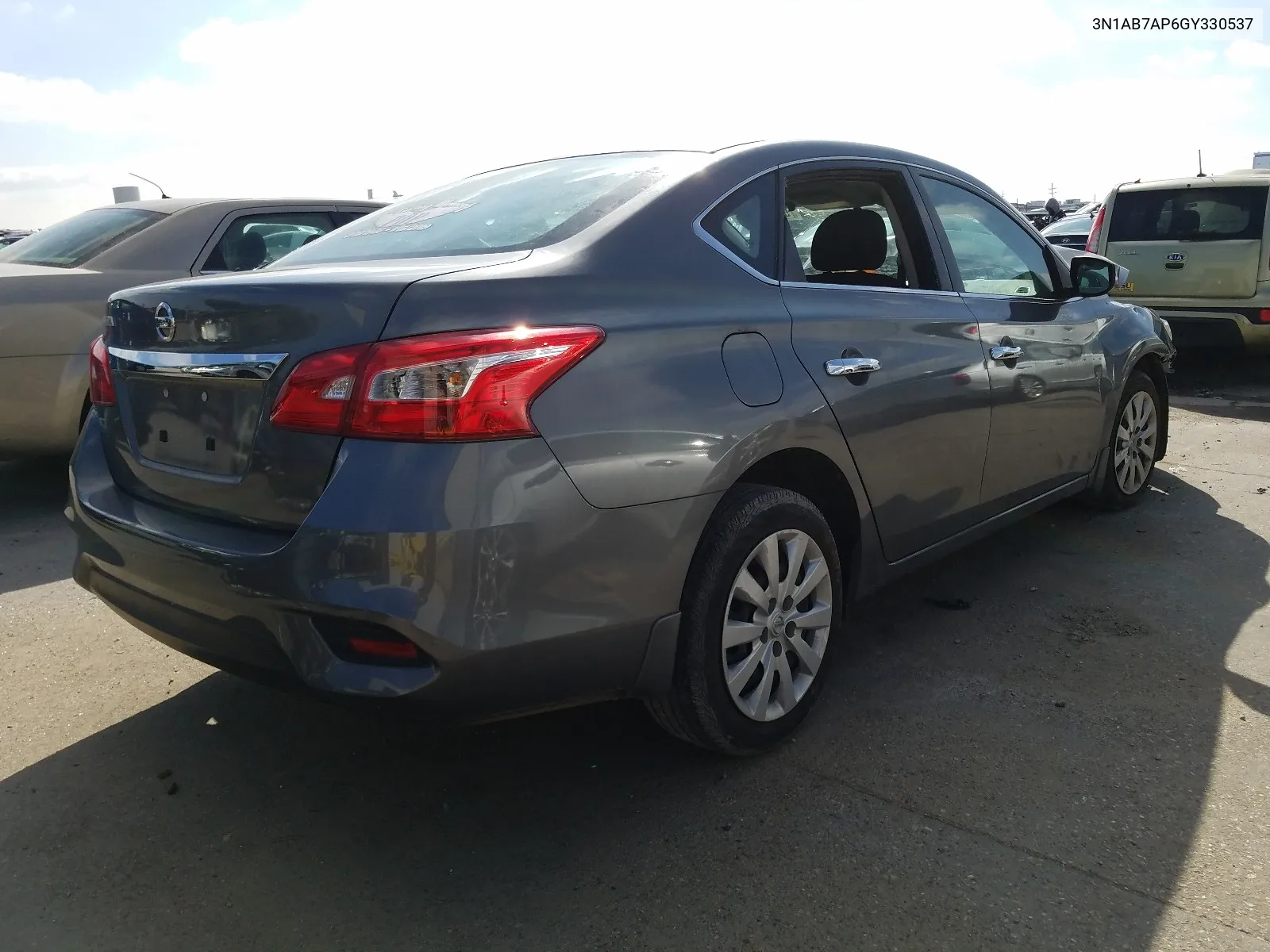 2016 Nissan Sentra S VIN: 3N1AB7AP6GY330537 Lot: 58960594