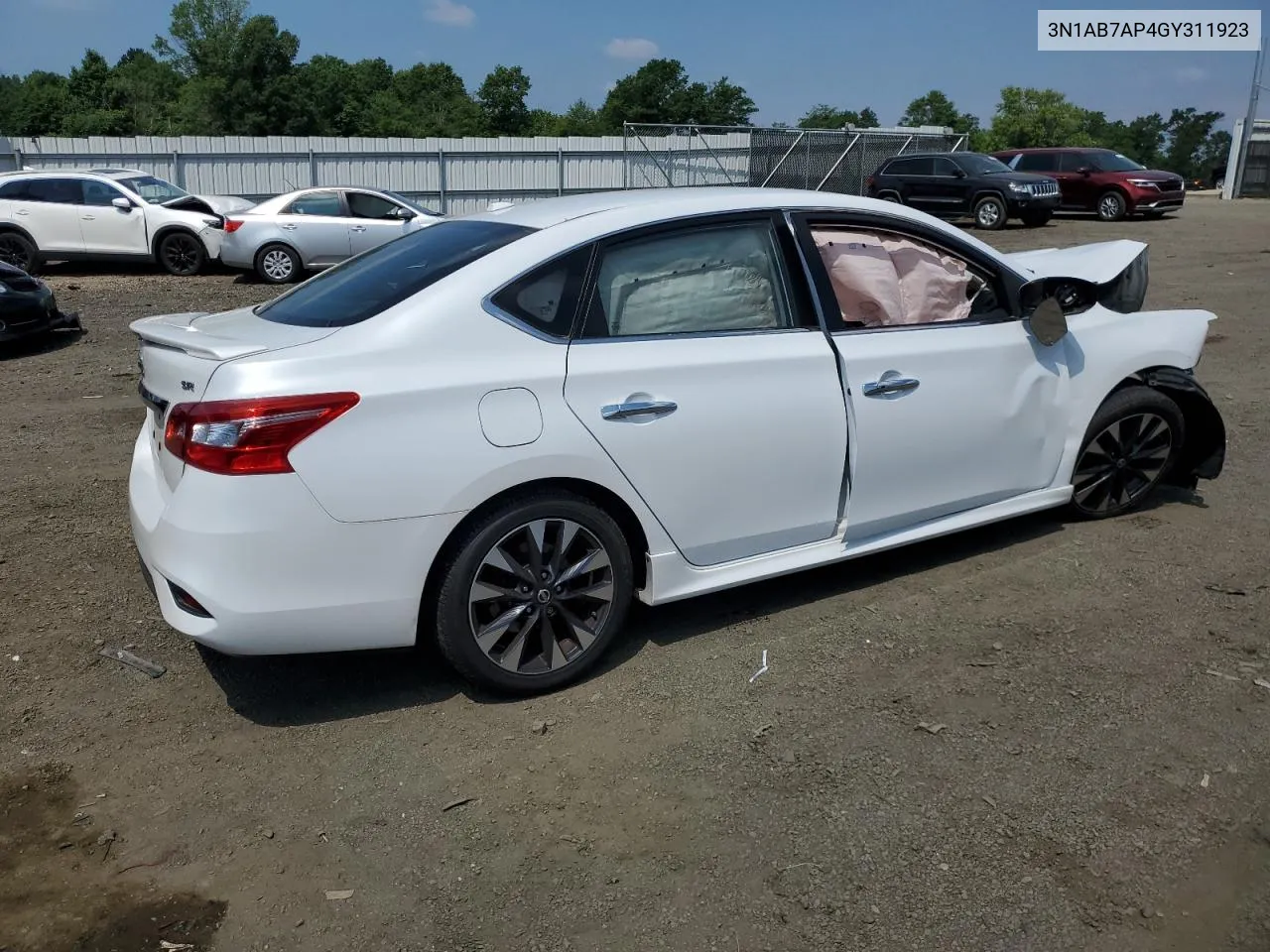 2016 Nissan Sentra S VIN: 3N1AB7AP4GY311923 Lot: 59241904