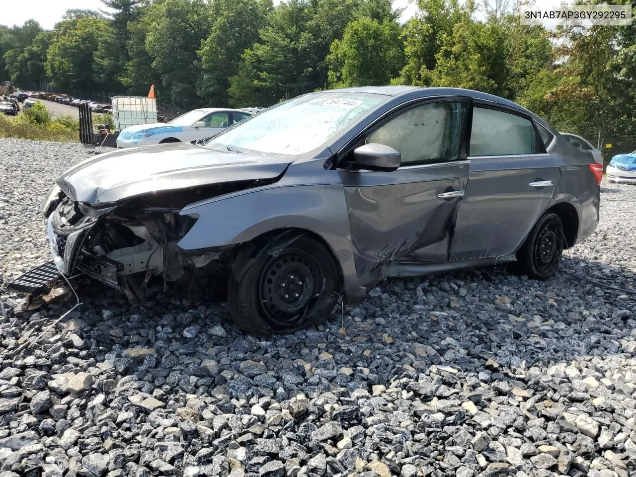 2016 Nissan Sentra S VIN: 3N1AB7AP3GY292295 Lot: 59477444