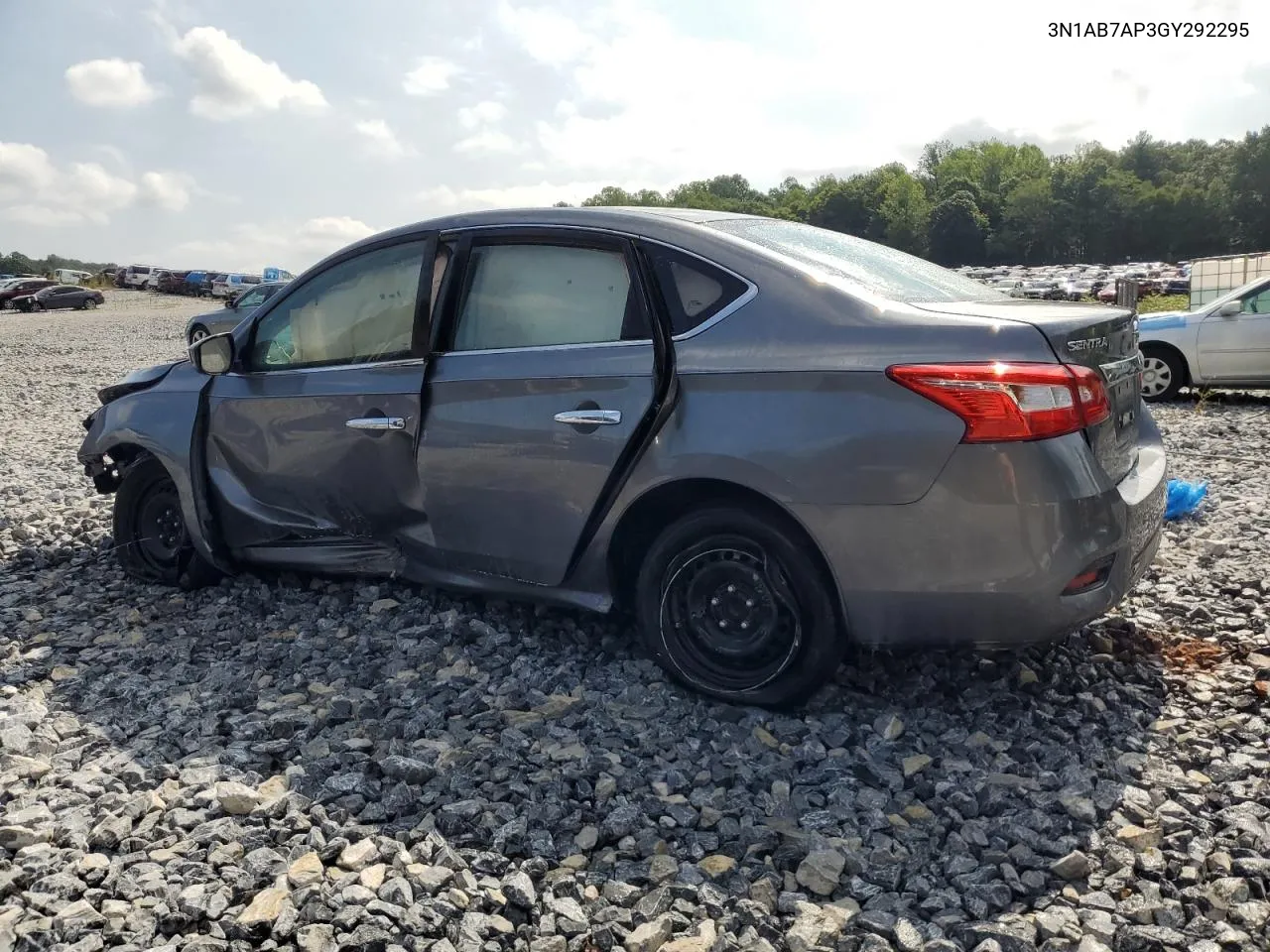 2016 Nissan Sentra S VIN: 3N1AB7AP3GY292295 Lot: 59477444