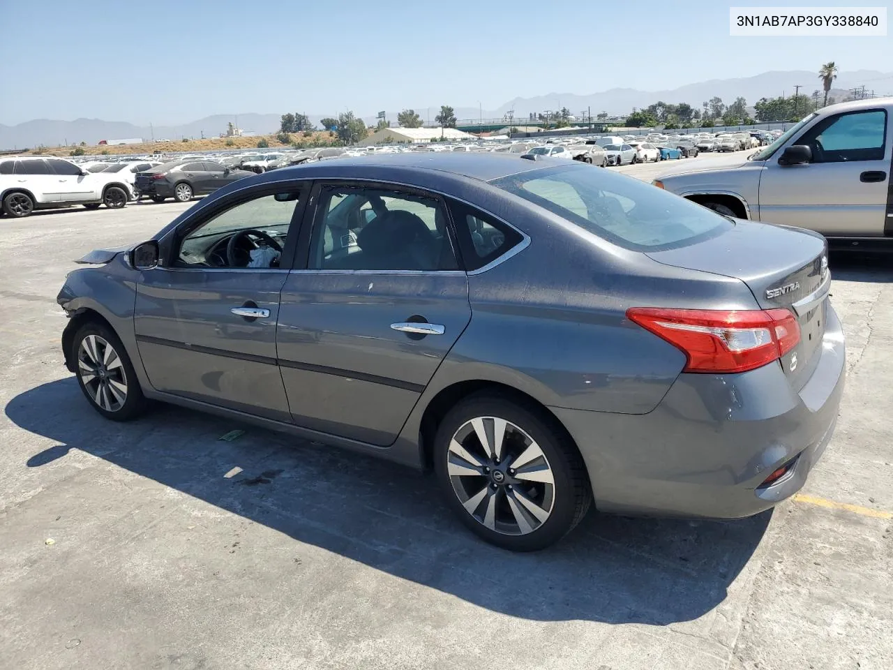 2016 Nissan Sentra S VIN: 3N1AB7AP3GY338840 Lot: 60169504