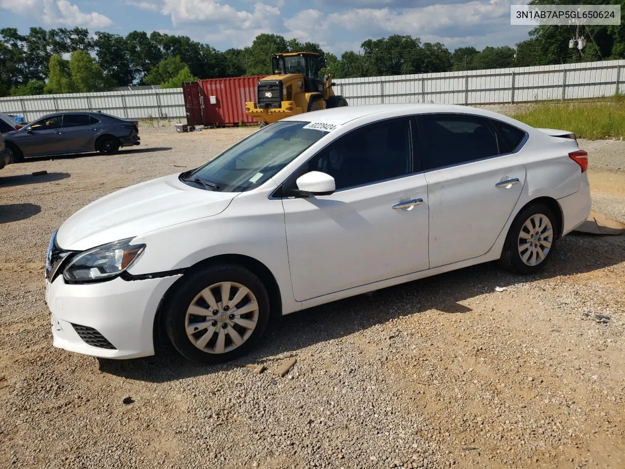 2016 Nissan Sentra S VIN: 3N1AB7AP5GL650624 Lot: 60228424