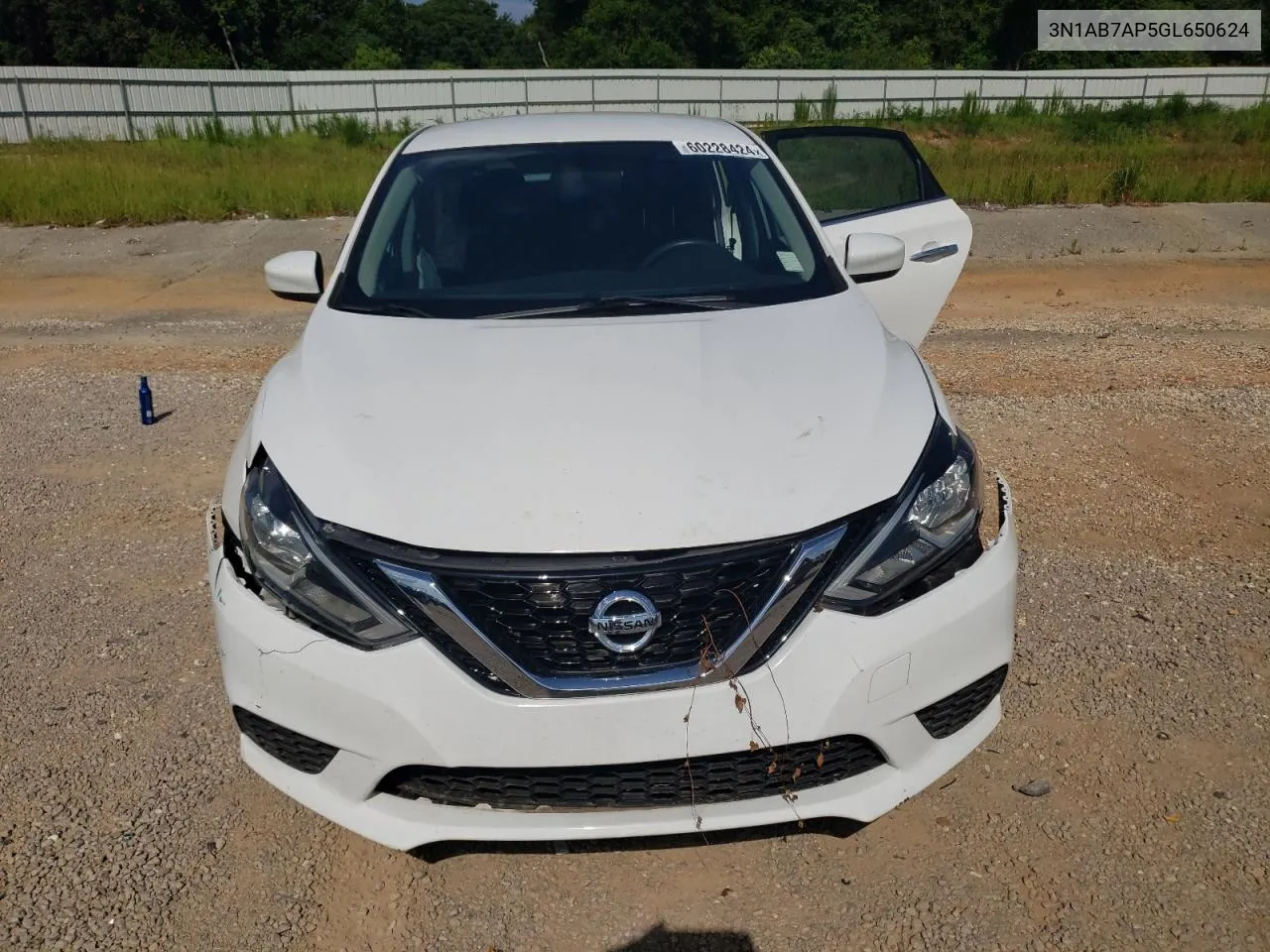 2016 Nissan Sentra S VIN: 3N1AB7AP5GL650624 Lot: 60228424