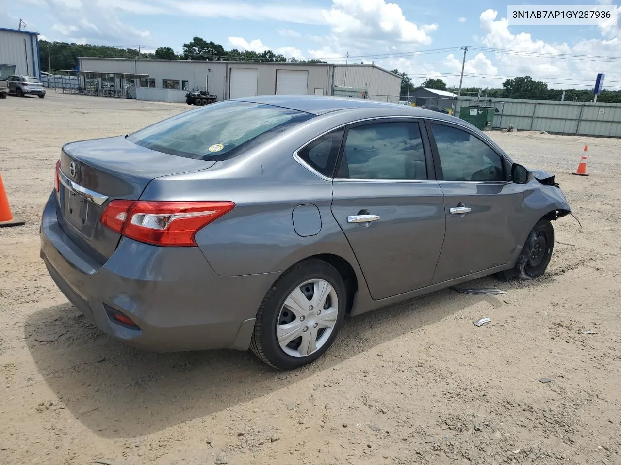 2016 Nissan Sentra S VIN: 3N1AB7AP1GY287936 Lot: 60266094