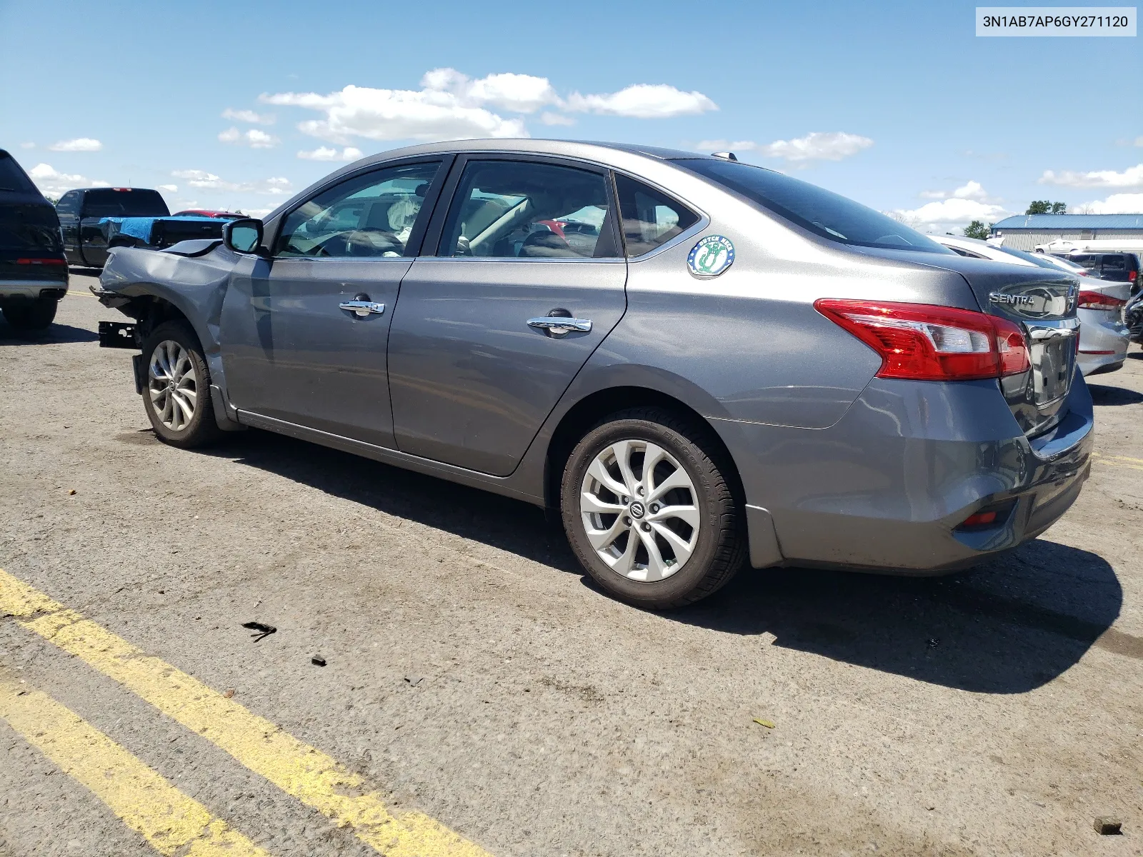 2016 Nissan Sentra S VIN: 3N1AB7AP6GY271120 Lot: 60977474