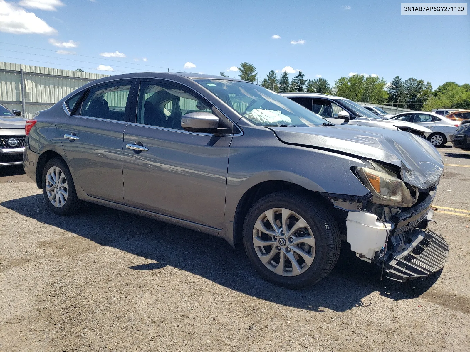 2016 Nissan Sentra S VIN: 3N1AB7AP6GY271120 Lot: 60977474