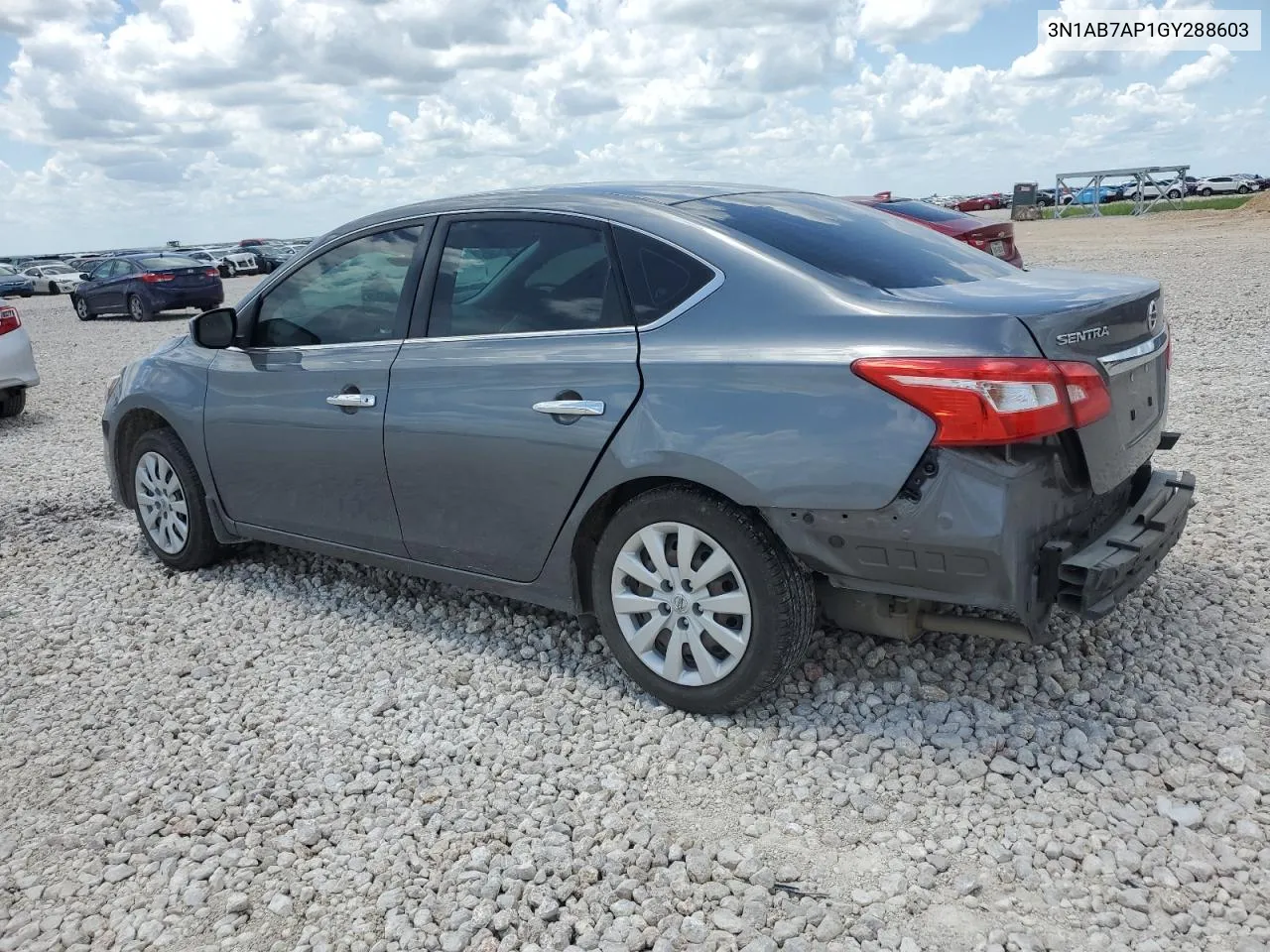 2016 Nissan Sentra S VIN: 3N1AB7AP1GY288603 Lot: 61004414