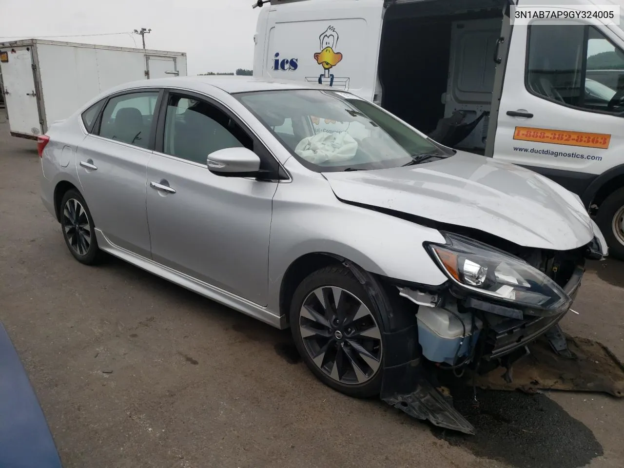 2016 Nissan Sentra S VIN: 3N1AB7AP9GY324005 Lot: 61171124