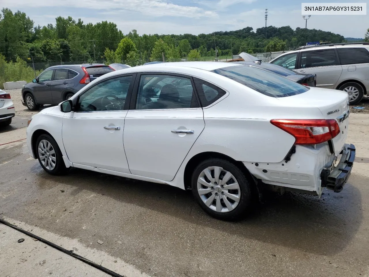 3N1AB7AP6GY315231 2016 Nissan Sentra S