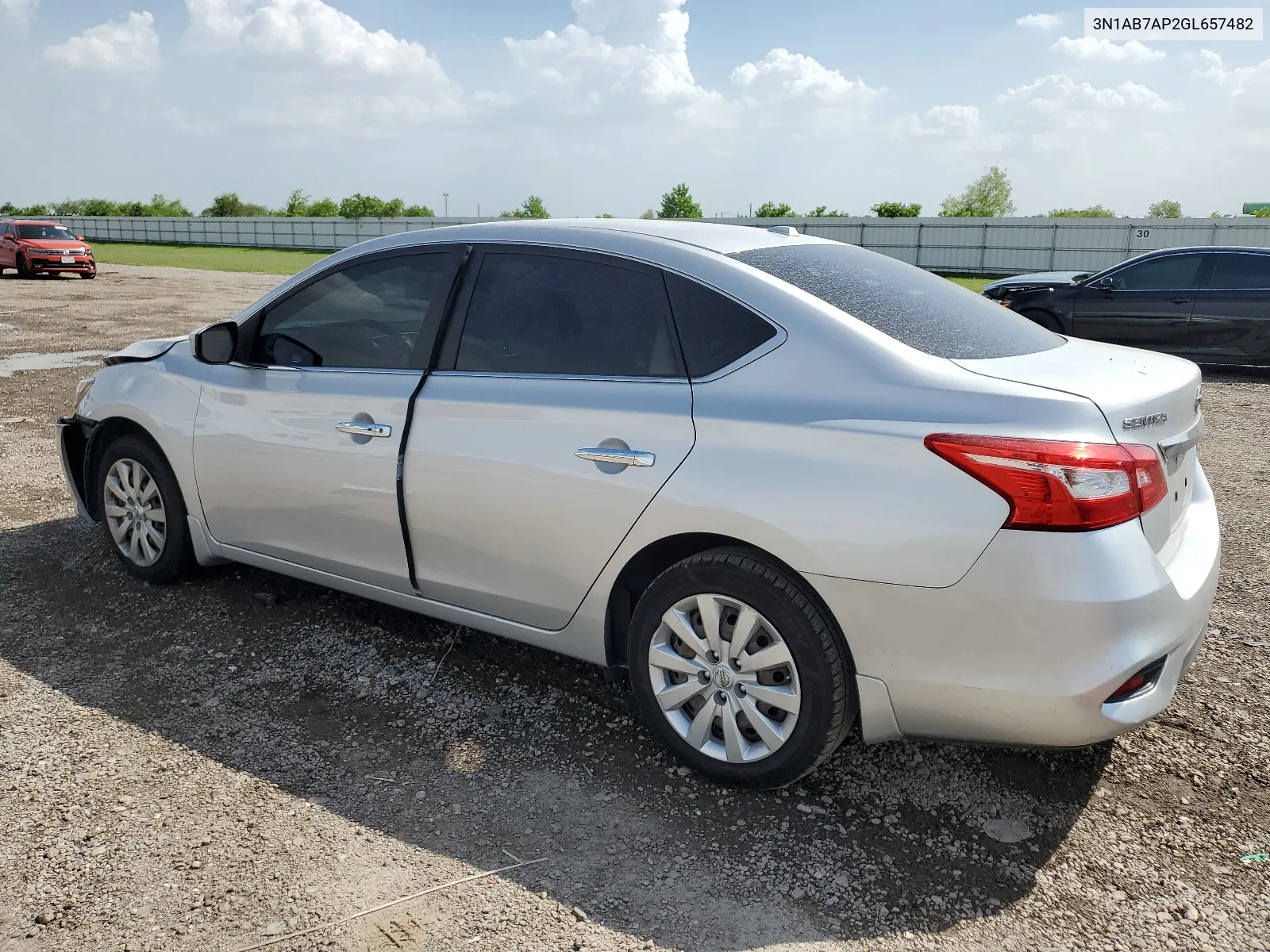 2016 Nissan Sentra S VIN: 3N1AB7AP2GL657482 Lot: 61487594