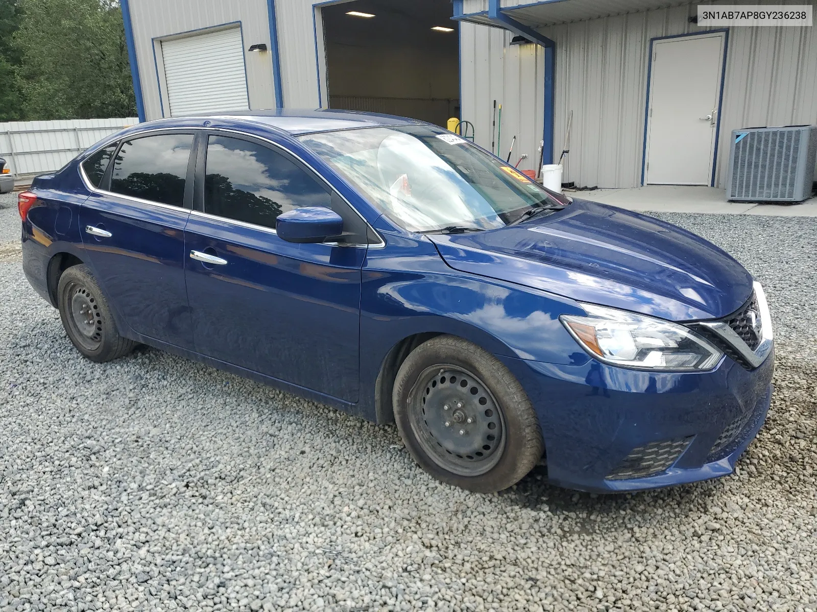 2016 Nissan Sentra S VIN: 3N1AB7AP8GY236238 Lot: 62240404