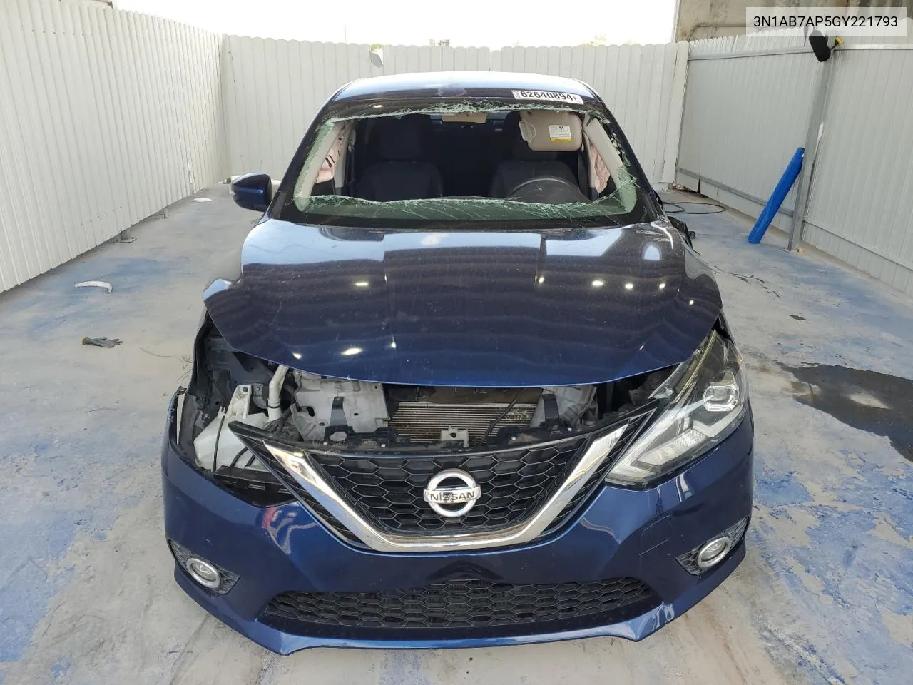 2016 Nissan Sentra S VIN: 3N1AB7AP5GY221793 Lot: 62640894