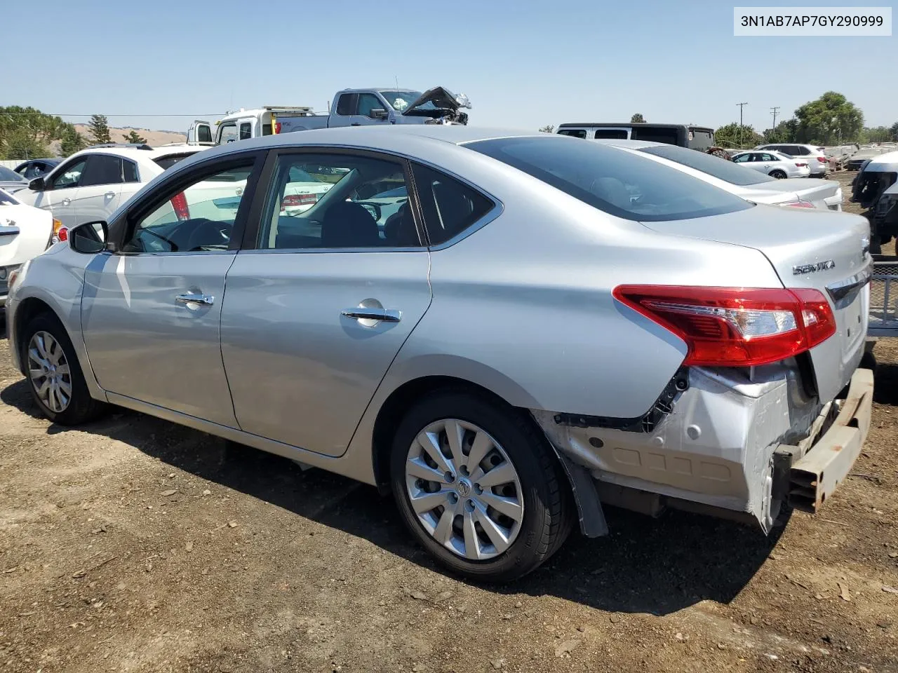 2016 Nissan Sentra S VIN: 3N1AB7AP7GY290999 Lot: 62770144