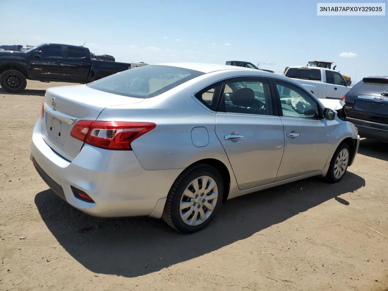 2016 Nissan Sentra S VIN: 3N1AB7APXGY329035 Lot: 63036604