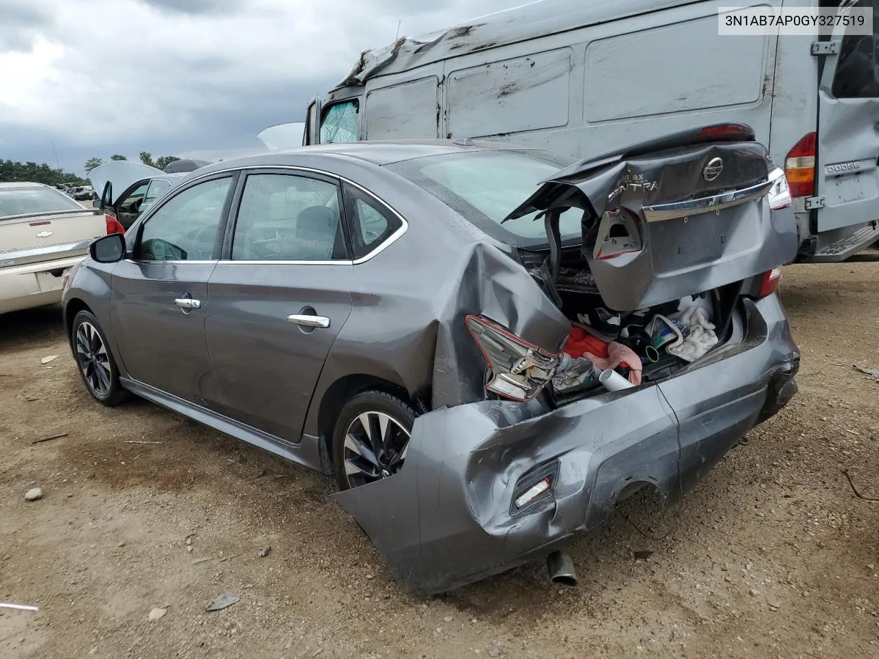 2016 Nissan Sentra S VIN: 3N1AB7AP0GY327519 Lot: 63333354