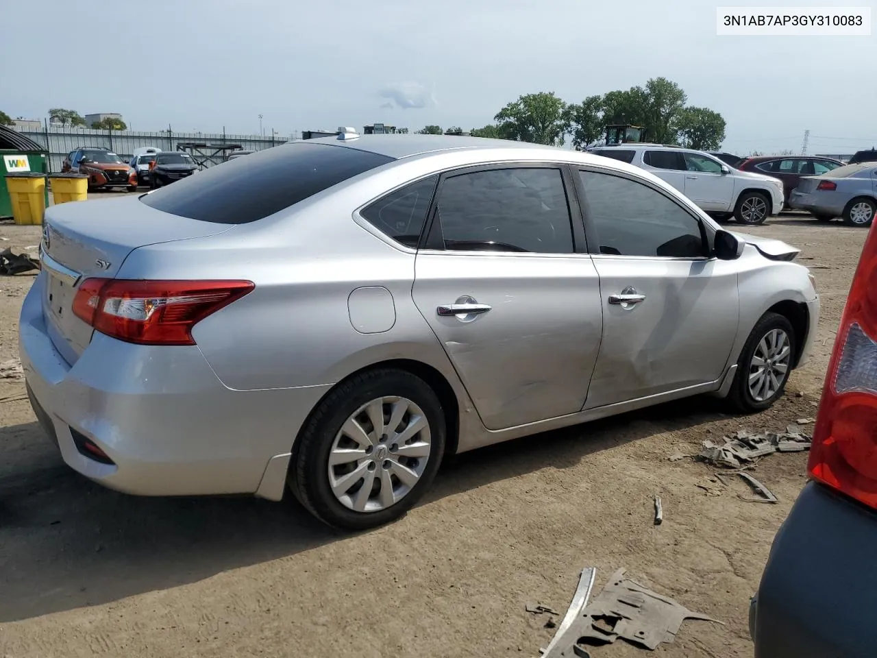 2016 Nissan Sentra S VIN: 3N1AB7AP3GY310083 Lot: 63557874