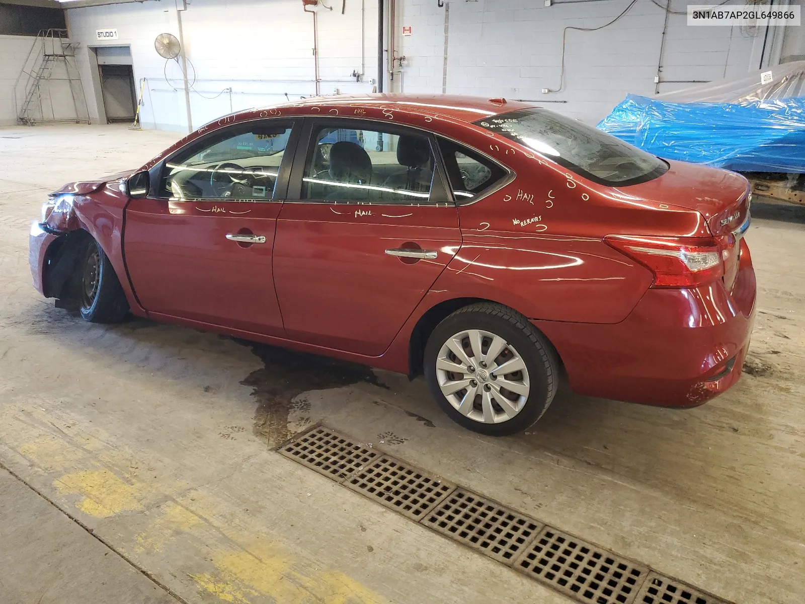 2016 Nissan Sentra S VIN: 3N1AB7AP2GL649866 Lot: 63843214