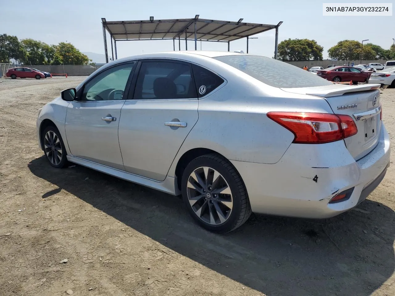 2016 Nissan Sentra S VIN: 3N1AB7AP3GY232274 Lot: 64295814