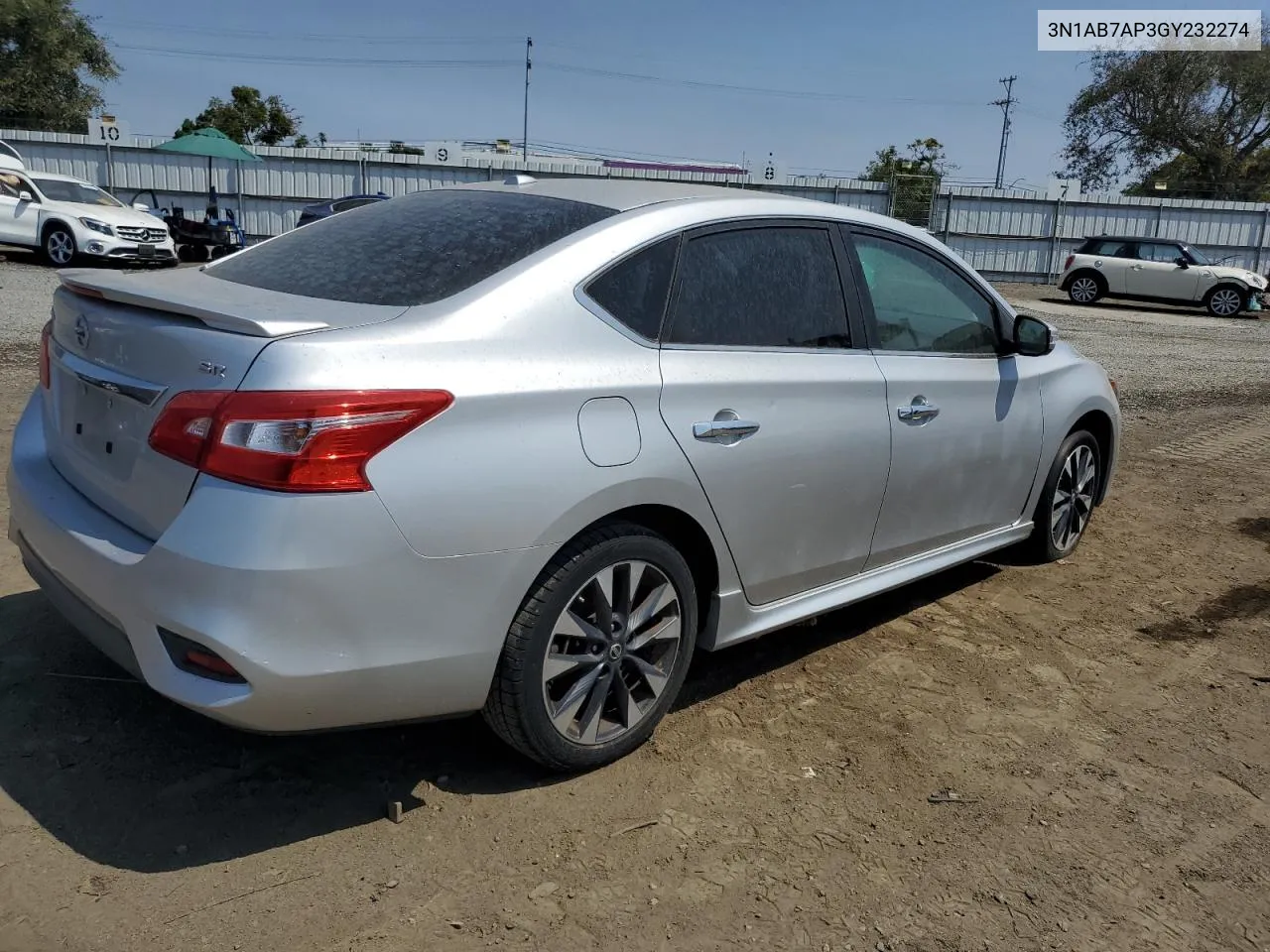 2016 Nissan Sentra S VIN: 3N1AB7AP3GY232274 Lot: 64295814