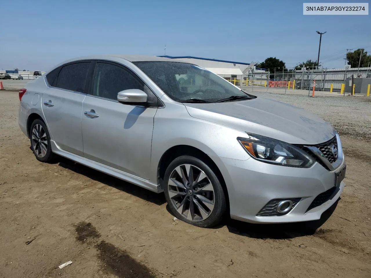 2016 Nissan Sentra S VIN: 3N1AB7AP3GY232274 Lot: 64295814