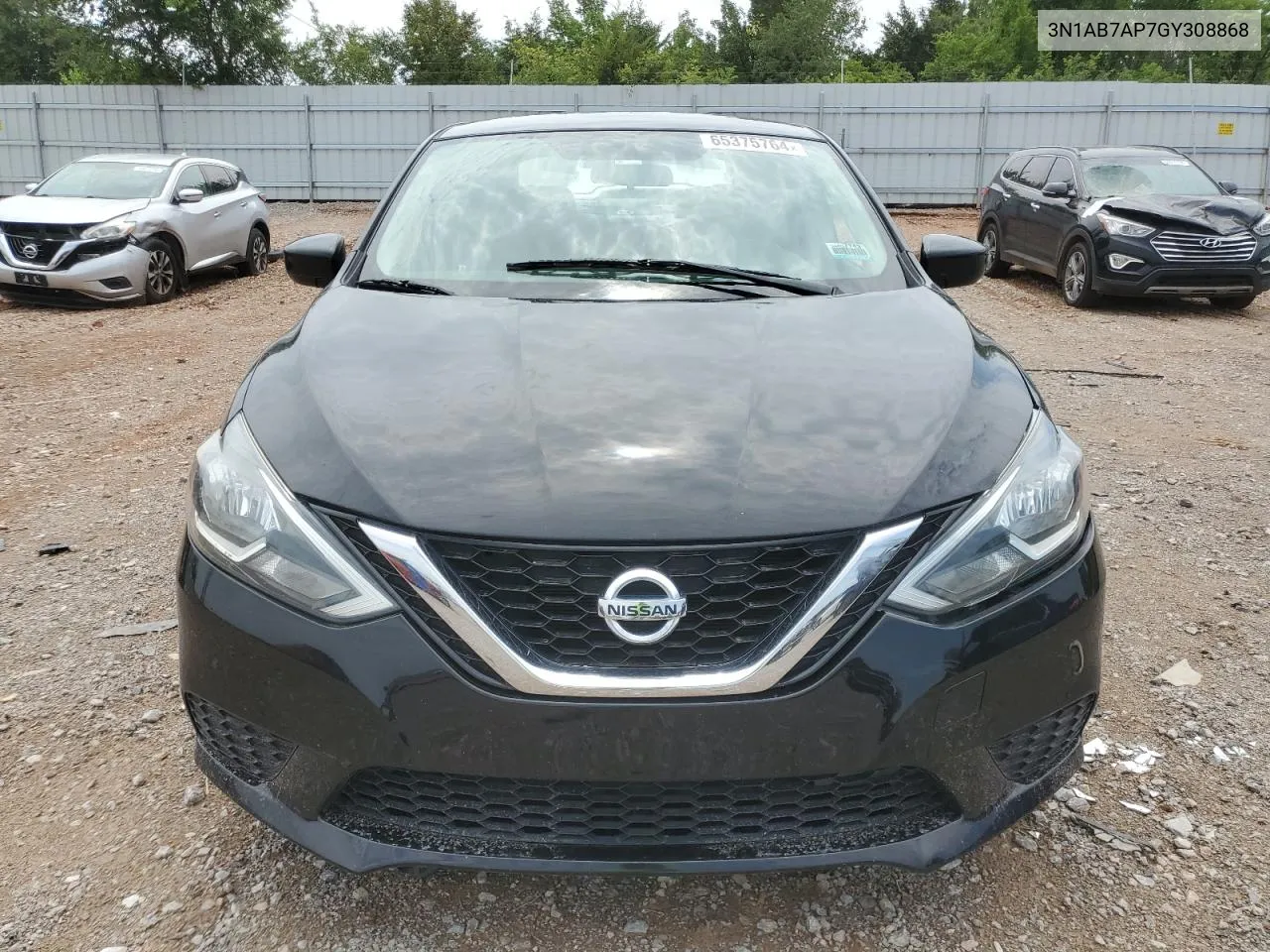 2016 Nissan Sentra S VIN: 3N1AB7AP7GY308868 Lot: 65375764