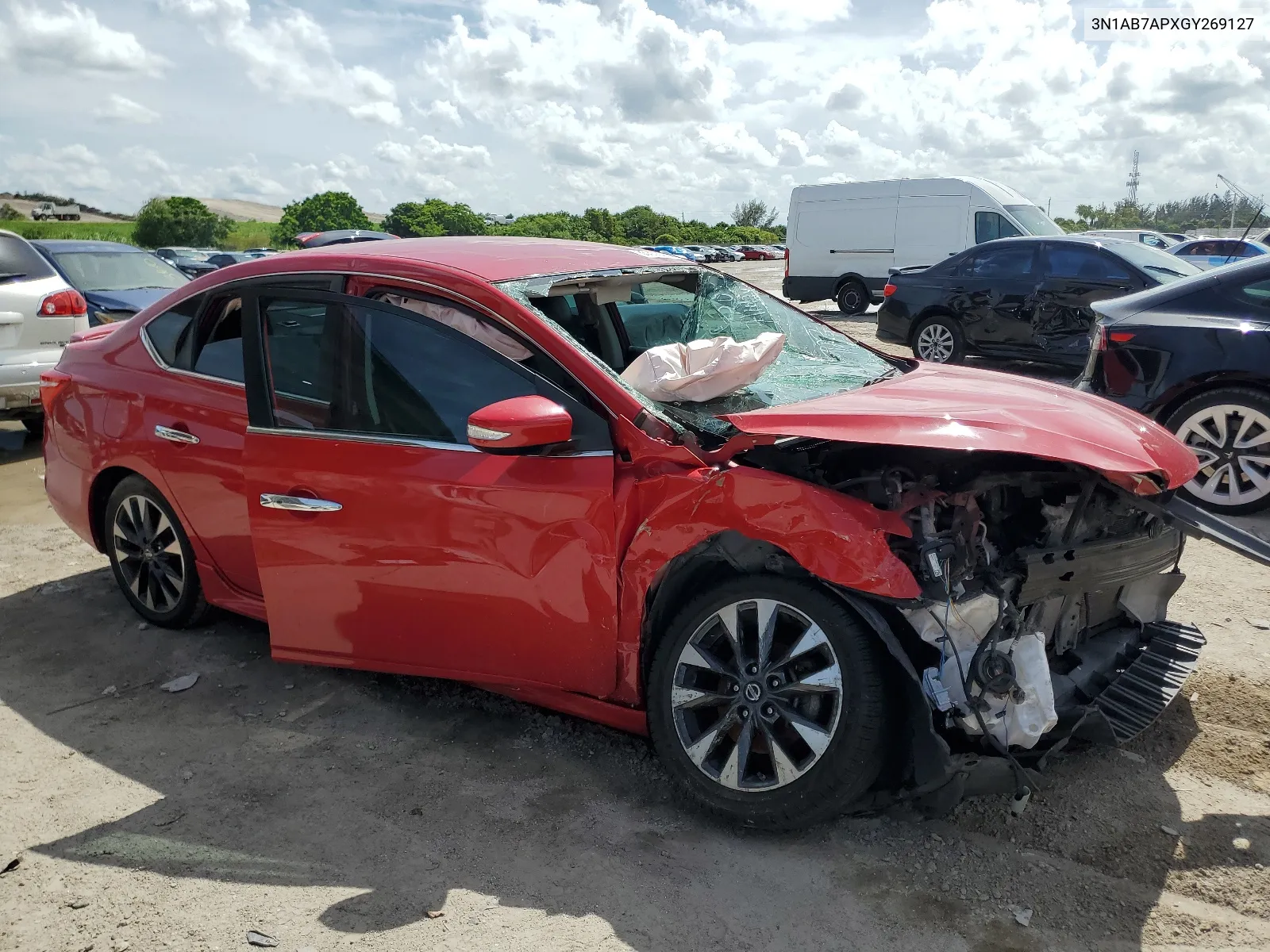 2016 Nissan Sentra S VIN: 3N1AB7APXGY269127 Lot: 65553234