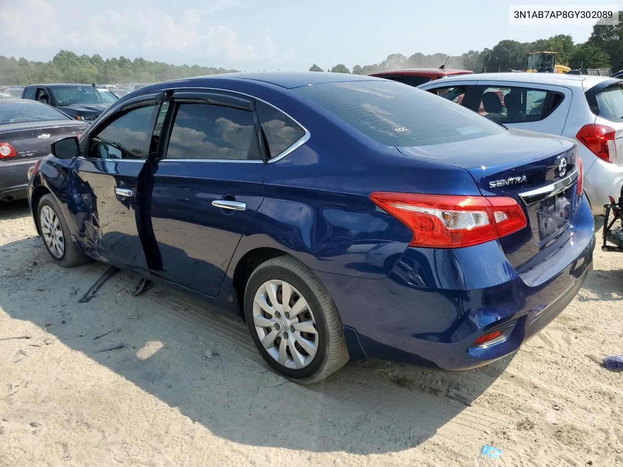 2016 Nissan Sentra S VIN: 3N1AB7AP8GY302089 Lot: 65672084