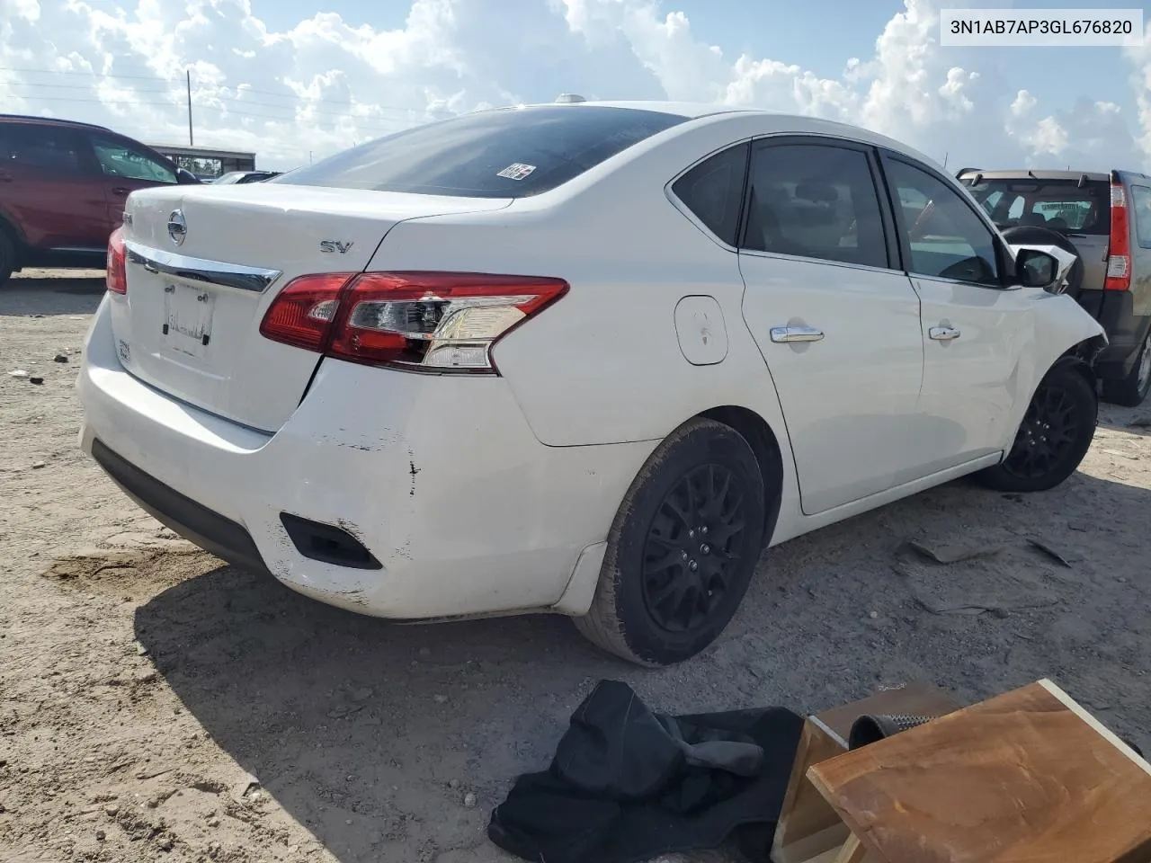 2016 Nissan Sentra S VIN: 3N1AB7AP3GL676820 Lot: 65990054