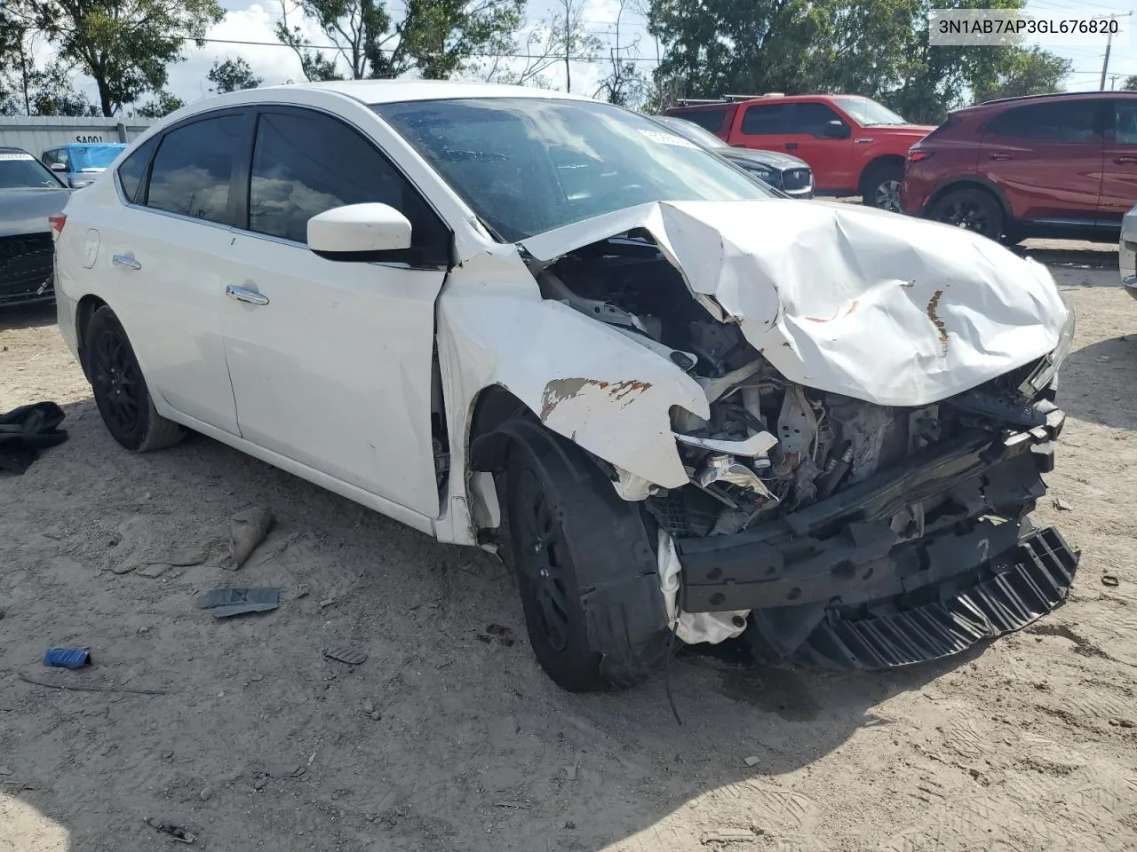 2016 Nissan Sentra S VIN: 3N1AB7AP3GL676820 Lot: 65990054