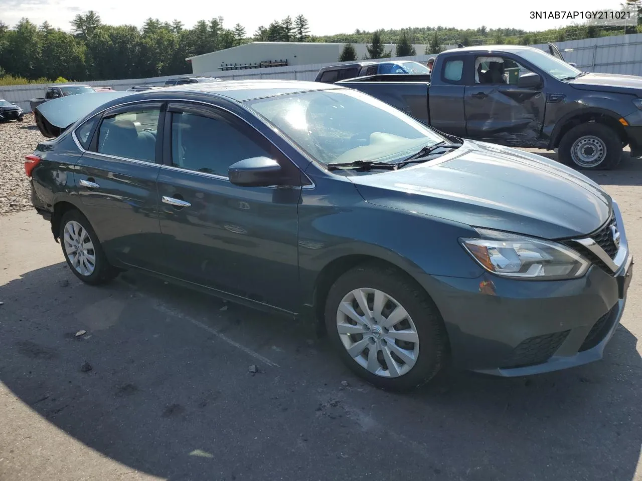 2016 Nissan Sentra S VIN: 3N1AB7AP1GY211021 Lot: 66593564