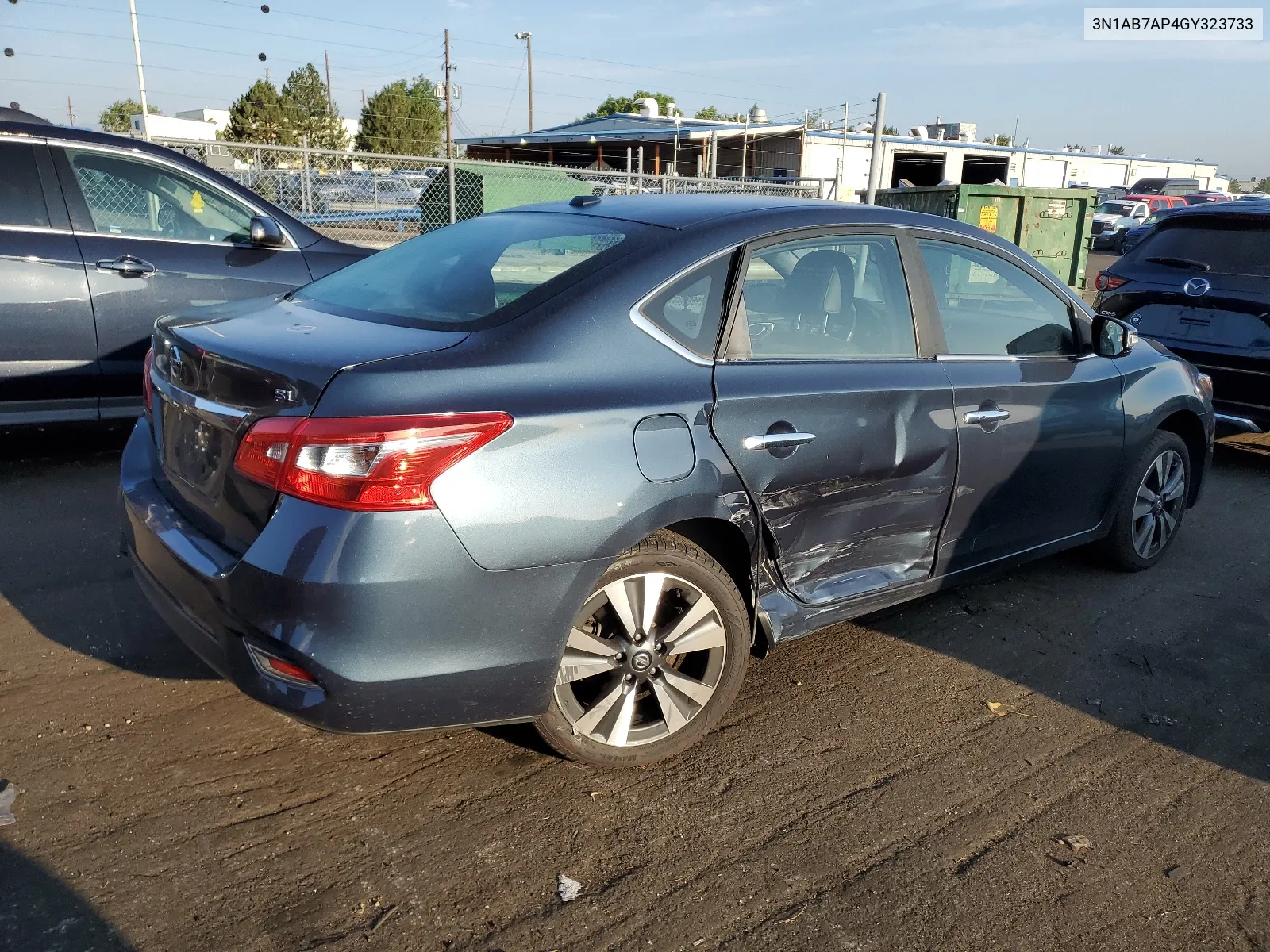 2016 Nissan Sentra S VIN: 3N1AB7AP4GY323733 Lot: 66811574