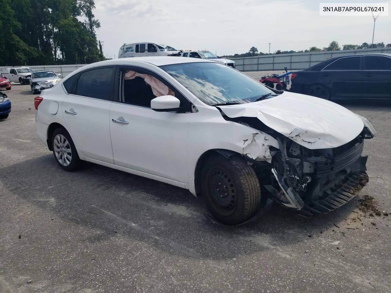 2016 Nissan Sentra S VIN: 3N1AB7AP9GL676241 Lot: 66878024