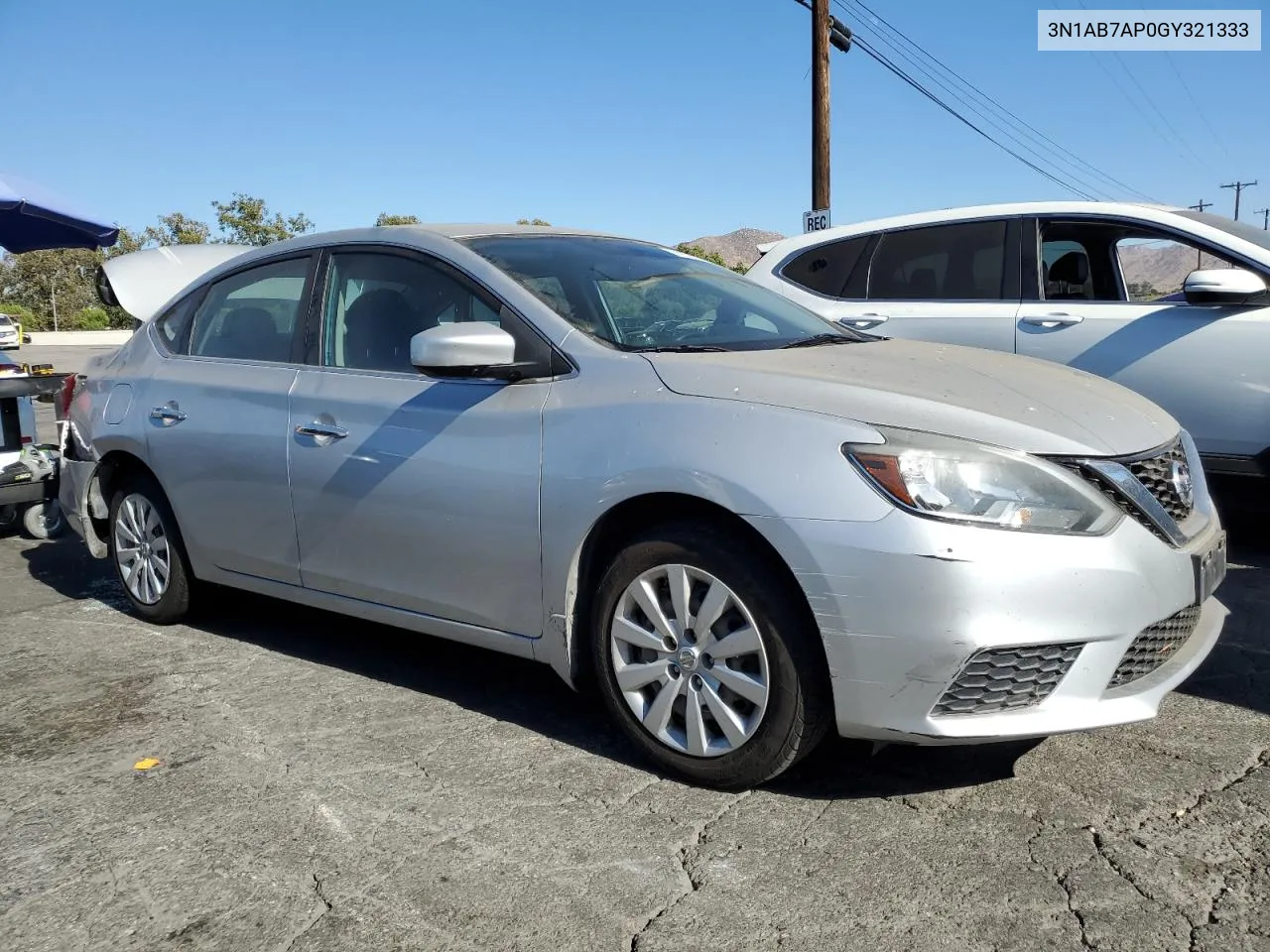 2016 Nissan Sentra S VIN: 3N1AB7AP0GY321333 Lot: 66938814