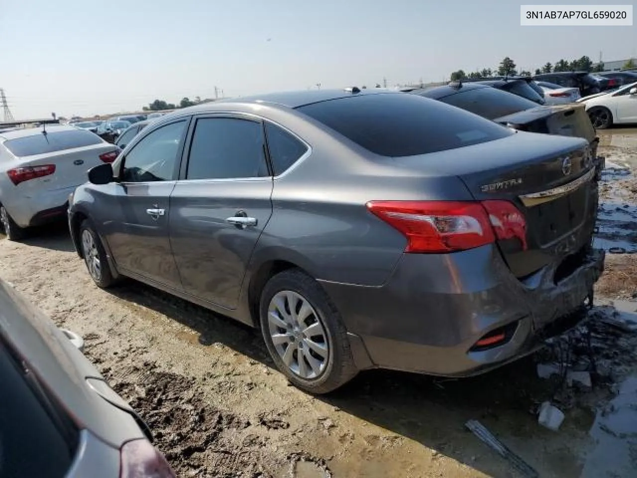 2016 Nissan Sentra S VIN: 3N1AB7AP7GL659020 Lot: 67279874