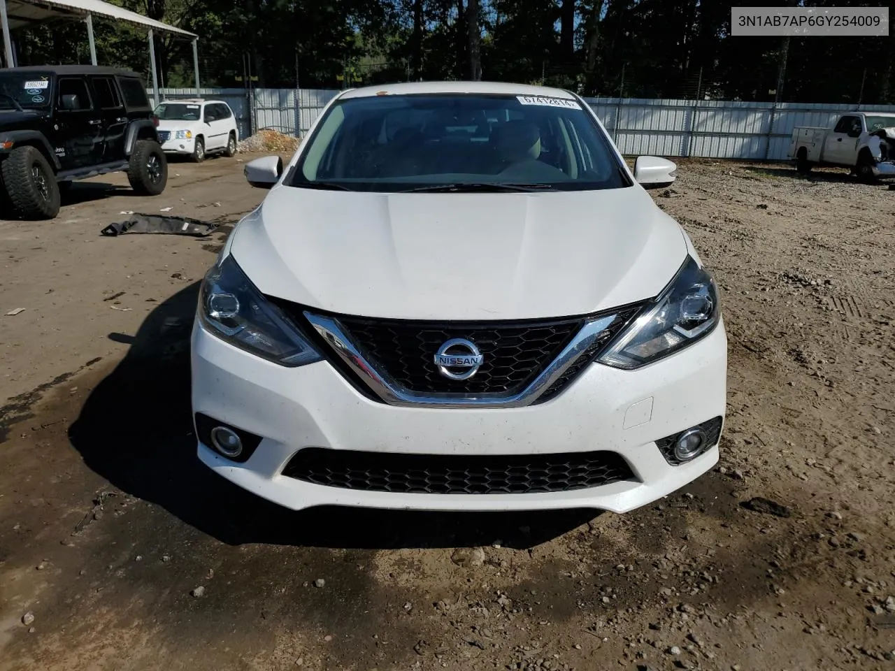 2016 Nissan Sentra S VIN: 3N1AB7AP6GY254009 Lot: 67412814